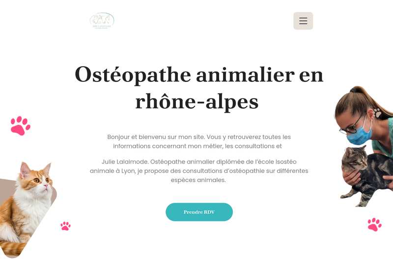 Site ostéopathe animalier